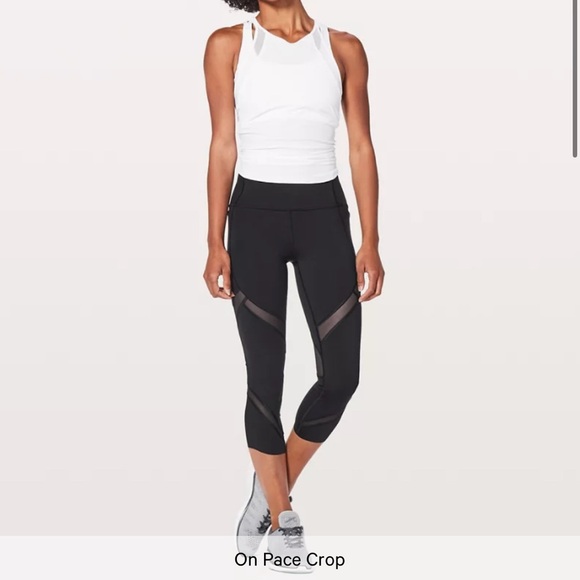 Lululemon On Pace Crop Leggings,Size 4, NWT - Picture 5 of 6